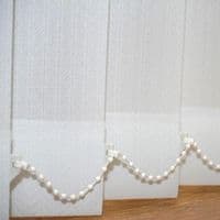 Made to measure vertical blind in Kineton White Fabric Just Blinds