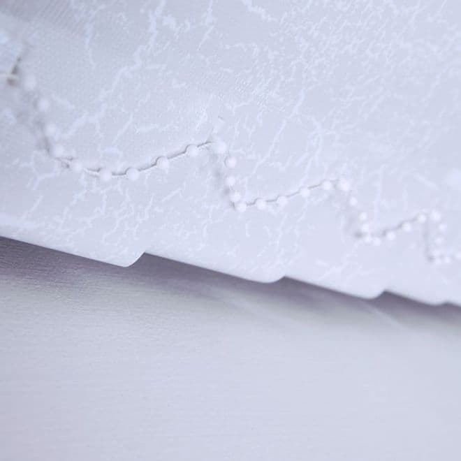 Made to Measure Vertical Blinds in PVC Blackout fabric Marble White