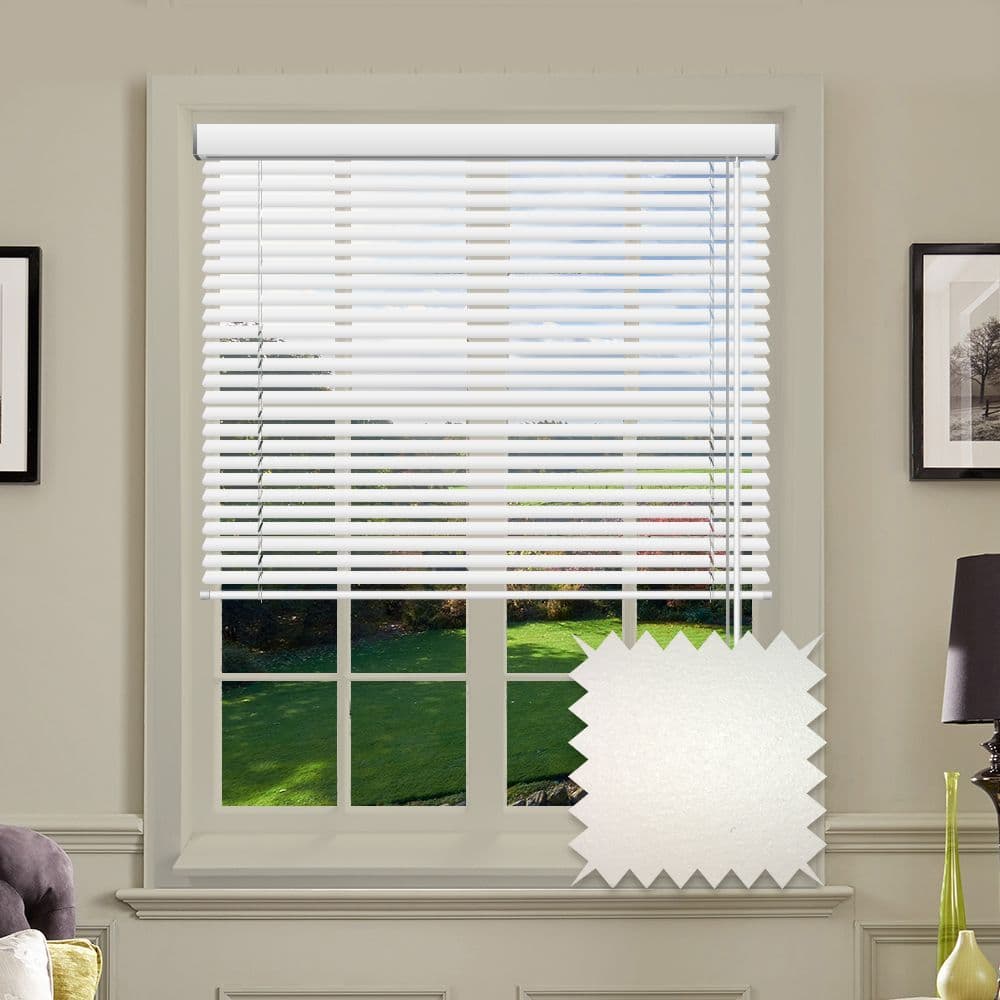 Textured White blind Just Blinds
