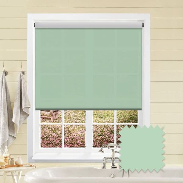 Mint Green Roller Blind - Bermuda Mint Just Blinds