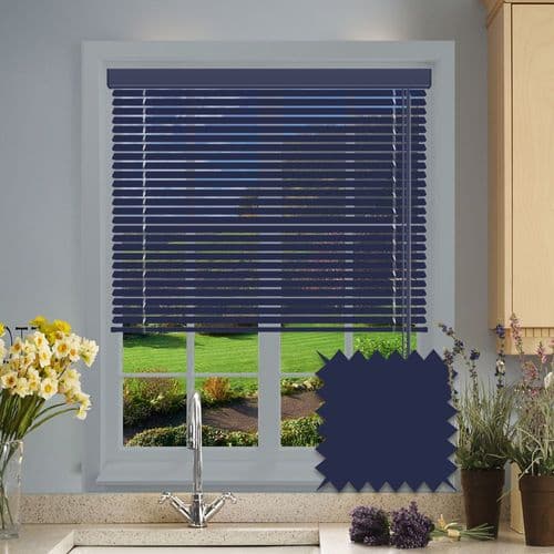 Navy Blue Aluminium Venetian blind in Navy Blue