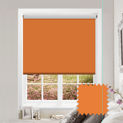 Orange Roller Blind - Bahamas Orange