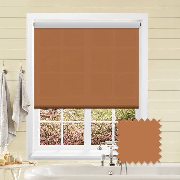 Orange Roller Blind - Splash Tango Just Blinds