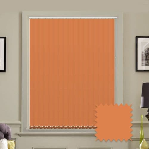 Orange vertical blinds - Made to Measure vertical blind in Bahamas Orange