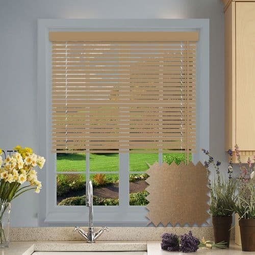 Pale Gold Metallic Aluminium Venetian blind in Electra Gold