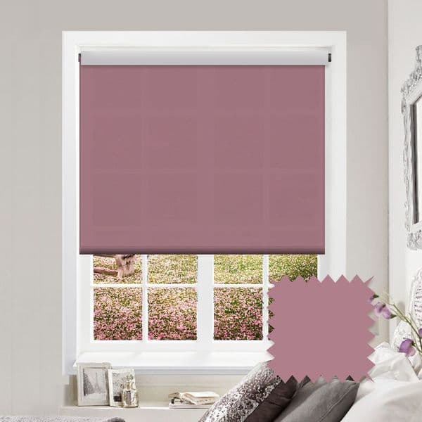 Pink Roller Blind - Splash Arcadia Just Blinds