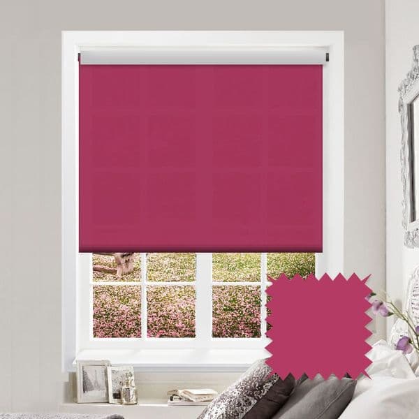 Pink Roller Blind - Splash Lipstick Just Blinds