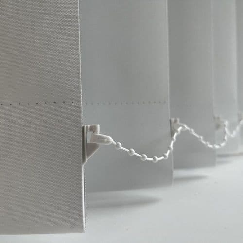 Plain White replacement slats for vertical blindsScope Bare - 3.5" (89mm)