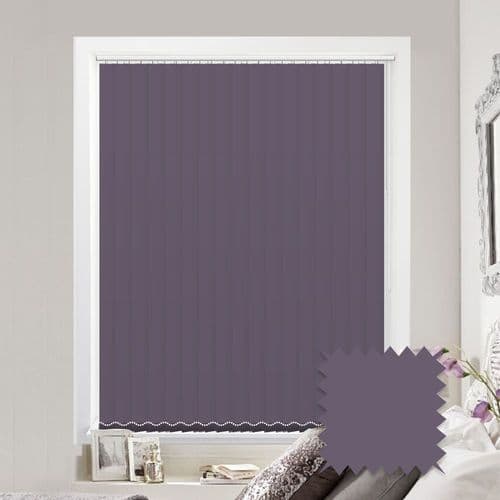Purple vertical blinds - Made to Measure vertical blind in Splash Amparo