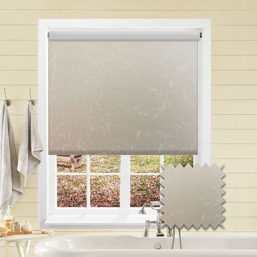 PVC Blackout Marble Cream Roller Blind