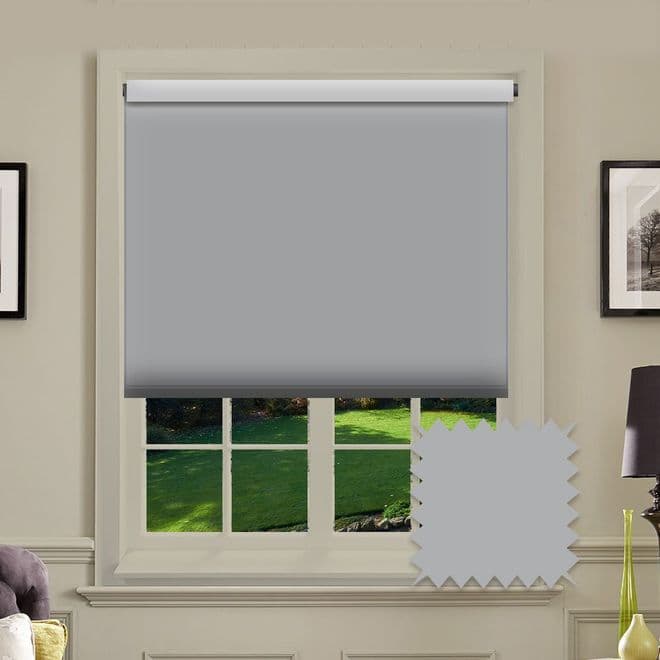 PVC Blackout Roller Blind Black Plain Just Blinds