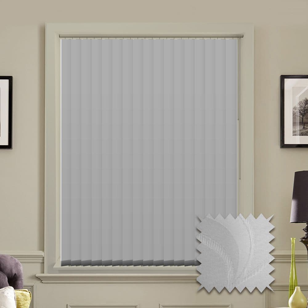 Replacement Blackout Vertical Blind Slats (Jacamar White) Just Blinds