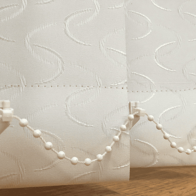 Replacement Blackout Vertical Blind Slats (Lapwing cream) Patterned