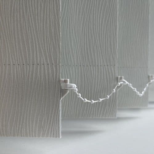 Replacement Blackout Vertical Blind Slats Lucca White