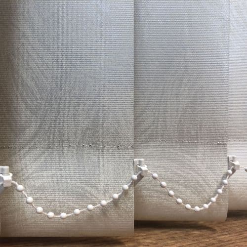 Replacement louvres /slats for vertical blinds 3.5" (89mm) PVC GREY Samba STEEL BLACKOUT