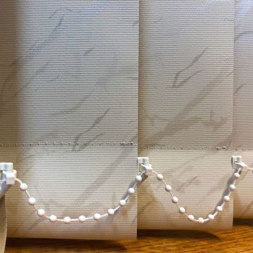 Replacement louvres /slats for vertical blinds 3.5" (89mm) PVC SAHARA Cream BLACKOUT