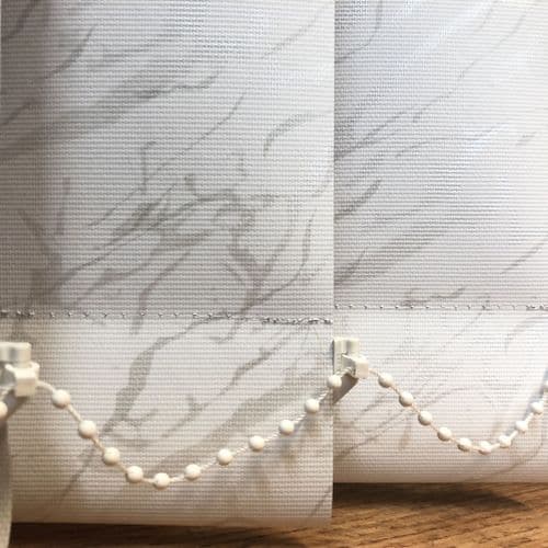 Replacement louvres /slats for vertical blinds 3.5" (89mm) PVC SAHARA White BLACKOUT