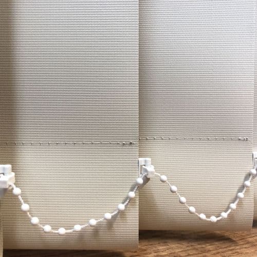 Replacement louvres /slats for vertical blinds 3.5" (89mm) PVC UNILUX LINEN BLACKOUT