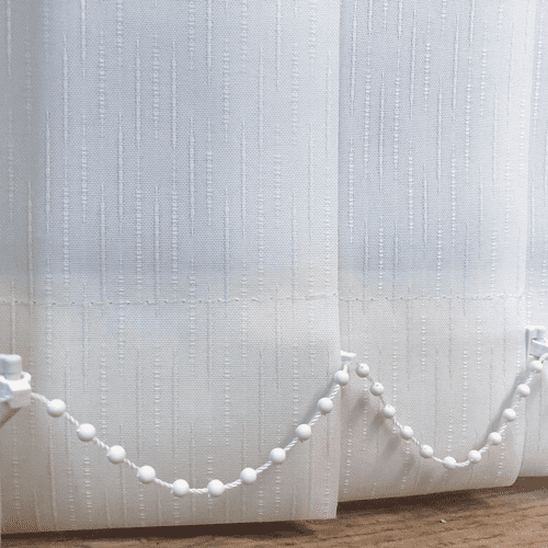 Replacement White Vertical Blind Slats in Dalia White for 3.5" (89mm) Vertical blinds