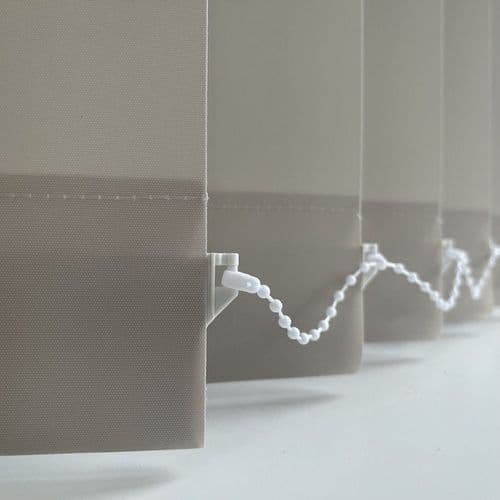 Scope Harmony- Plain Beige replacement slats for vertical blinds 3.5" (89mm)