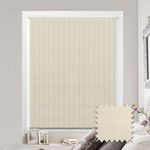 Senna Cream Vertical Blinds - Made to Measure vertical blind in Cream