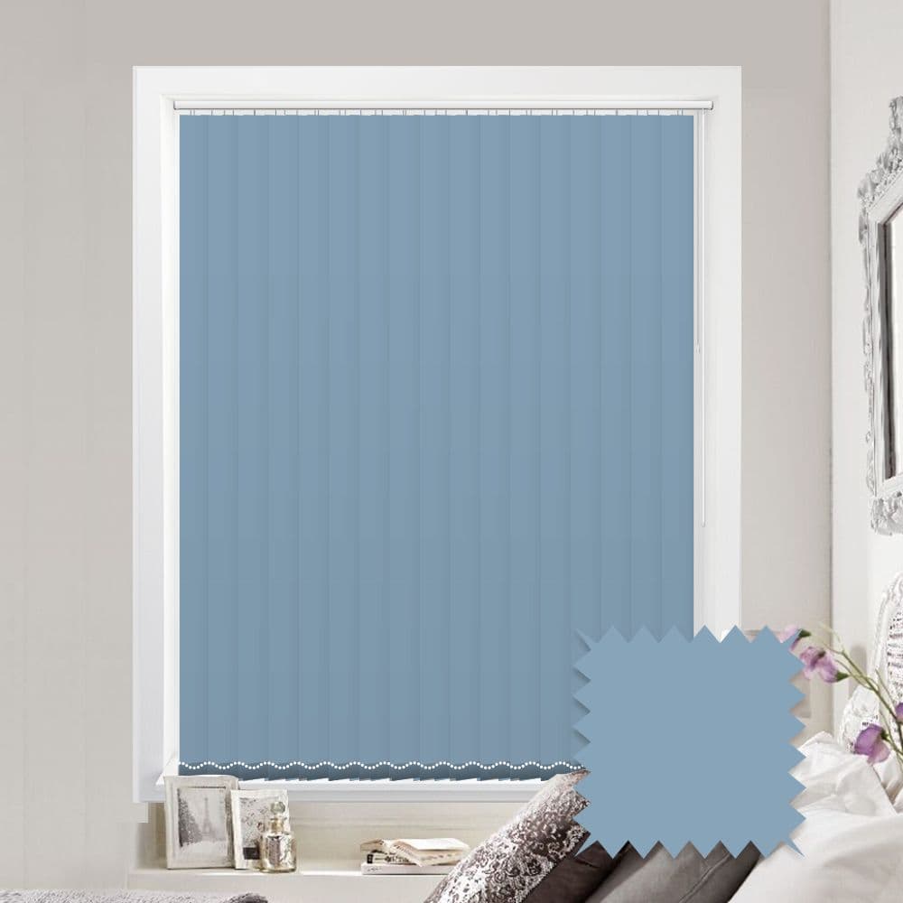 Sky Blue vertical blinds - Made to Measure vertical blind in Splash ...