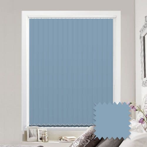 Sky Blue vertical blinds - Made to Measure vertical blind in Splash Brittany