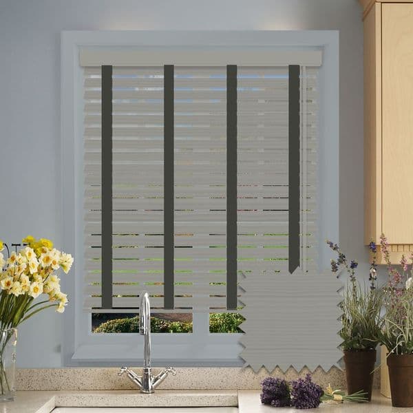 Sunwood Faux Wood Venetian Blinds with Tapes in Athena Fine Grain Just Blinds