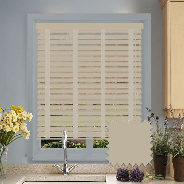 Sunwood Faux Wood Venetian Blinds with Tapes in Mantis Just Blinds