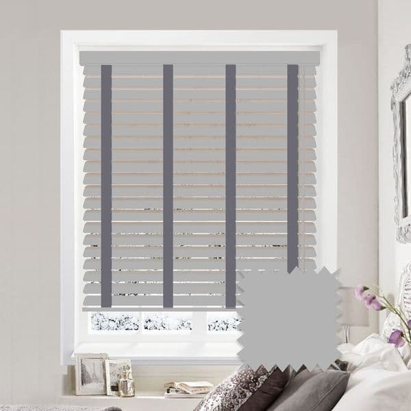 Sunwood Faux Wood Venetian Blinds with Tapes in Mission Just Blinds