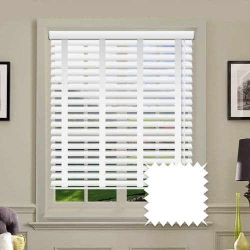 Sunwood Faux Wood Venetian Blinds with Tapes in True