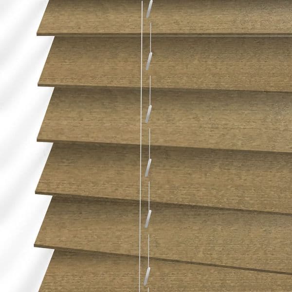 Tawny Sunwood Real Wood Venetian blinds Made to Measure (25mm/35mm/50mm) Just Blinds