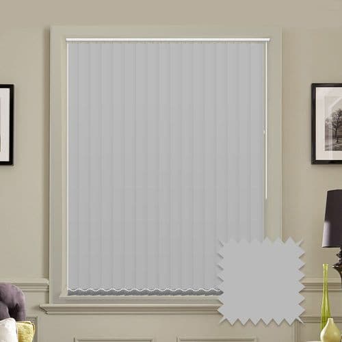 Unicolour Dove 5 inch Vertical Blinds - made to measure