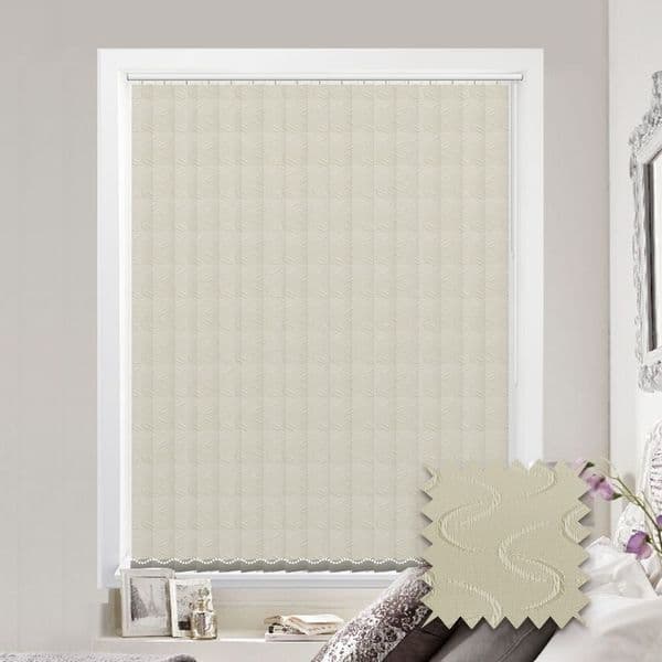 Vertical blinds - Made to Measure vertical blind in Cameo Cream Just Blinds