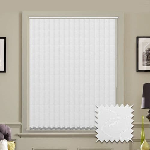 Vertical blinds - Made to Measure vertical blind in Cameo White