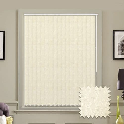 Vertical blinds - Made to Measure vertical blind in Cleo Cream