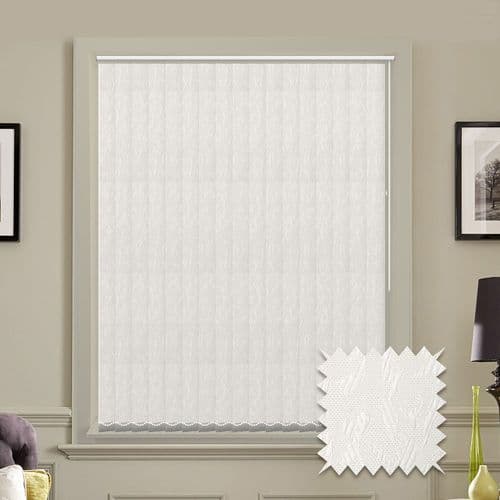 Vertical blinds - Made to Measure vertical blind in Cleo White