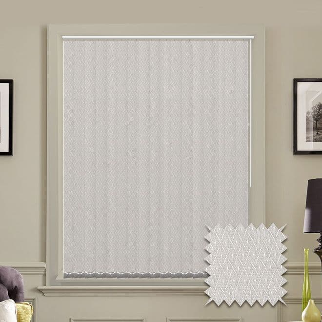 Vertical blinds Made to Measure vertical blind in Java White Just