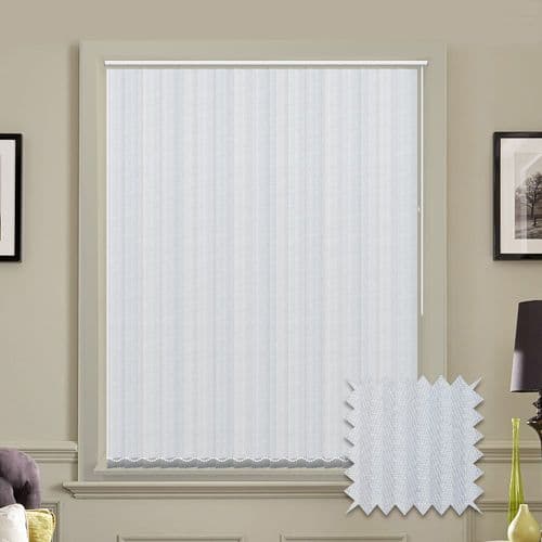 Vertical blinds - Made to Measure vertical blind in Rossini White