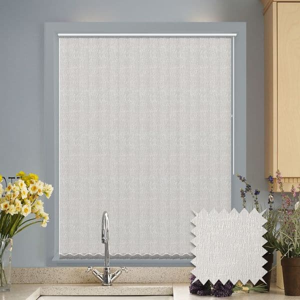 Vertical blinds - Made to Measure vertical blind in Verona White Just Blinds