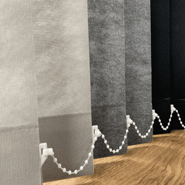 Vertical Blind Slats Grey washable replacement blind slats