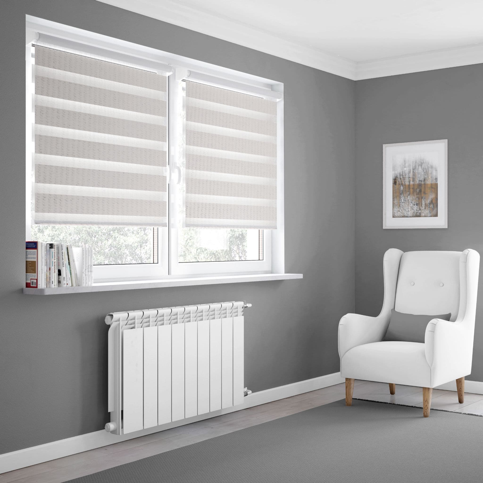 White Day And Night Blinds Made To Measure In Ice White Just Blinds White day and night blinds made to measure in ice white just blinds