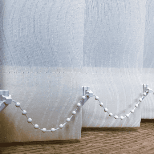 White replacement louvres /slats for vertical blinds 3.5Senna " (89mm)