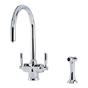 1535 Perrin & Rowe Langbourn Sink Mixer Tap with Filtration, Rinse and C Spout