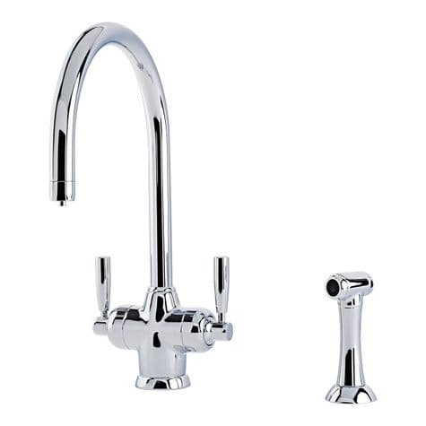 1535 Perrin & Rowe Langbourn Sink Mixer Tap with Filtration, Rinse and C Spout