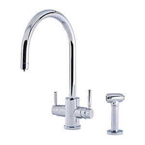 1712 Perrin & Rowe Juliet 3-in-1 Instant Hot Water Kitchen Mixer Tap With C-Spout and Rinse