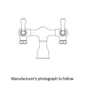 3021 Perrin & Rowe Georgian Bath Filler Tap With Lever Handles, No Mounts