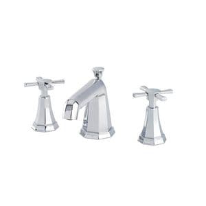 3142 Perrin & Rowe Deco 3-hole Basin Mixer Tap With Crosstop Handles