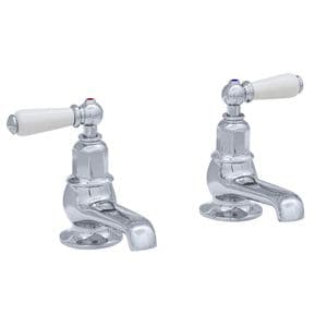 3455 Perrin & Rowe Pair Bath Taps Lever