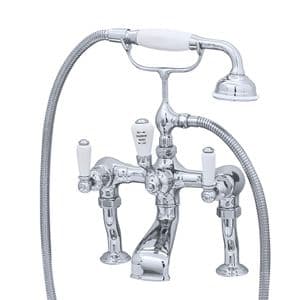 3500/1 Perrin & Rowe Bath Shower Mixer Tap And Pillar Unions Lever